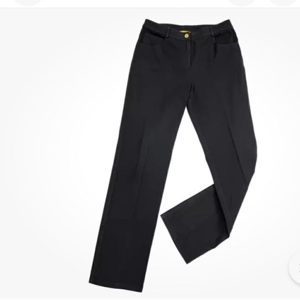 St. John Collection Ankle Crop Jeans Pants Gold Tone Hardware Size 6